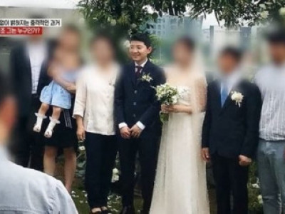 결혼사진 속 턱시도 입은 전청조…신부 가족들 남자로 알았다