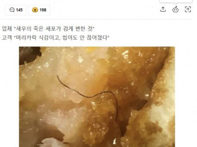 햄버거 패티에서 나온 털의 정체
