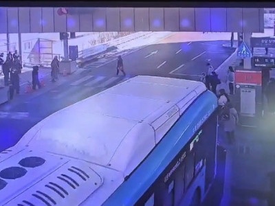 수원역 환승센터 사고버스, 전방 보행자 보고도 가속