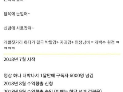 퇴사한 유튜버의 후회