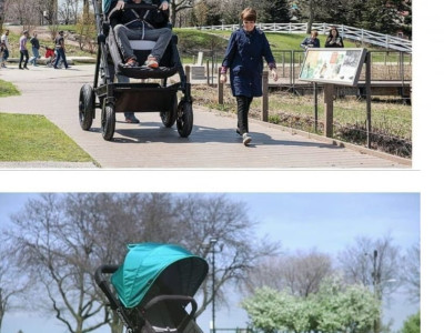 해외 유모차 회사의 시승회