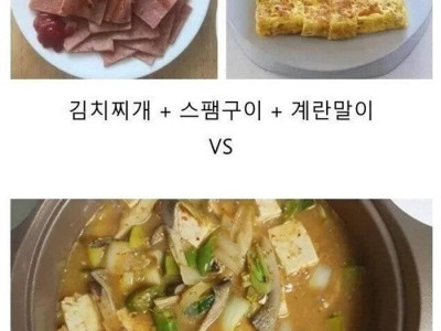 5대5로 갈려 버린다는 점심 메뉴.jpg